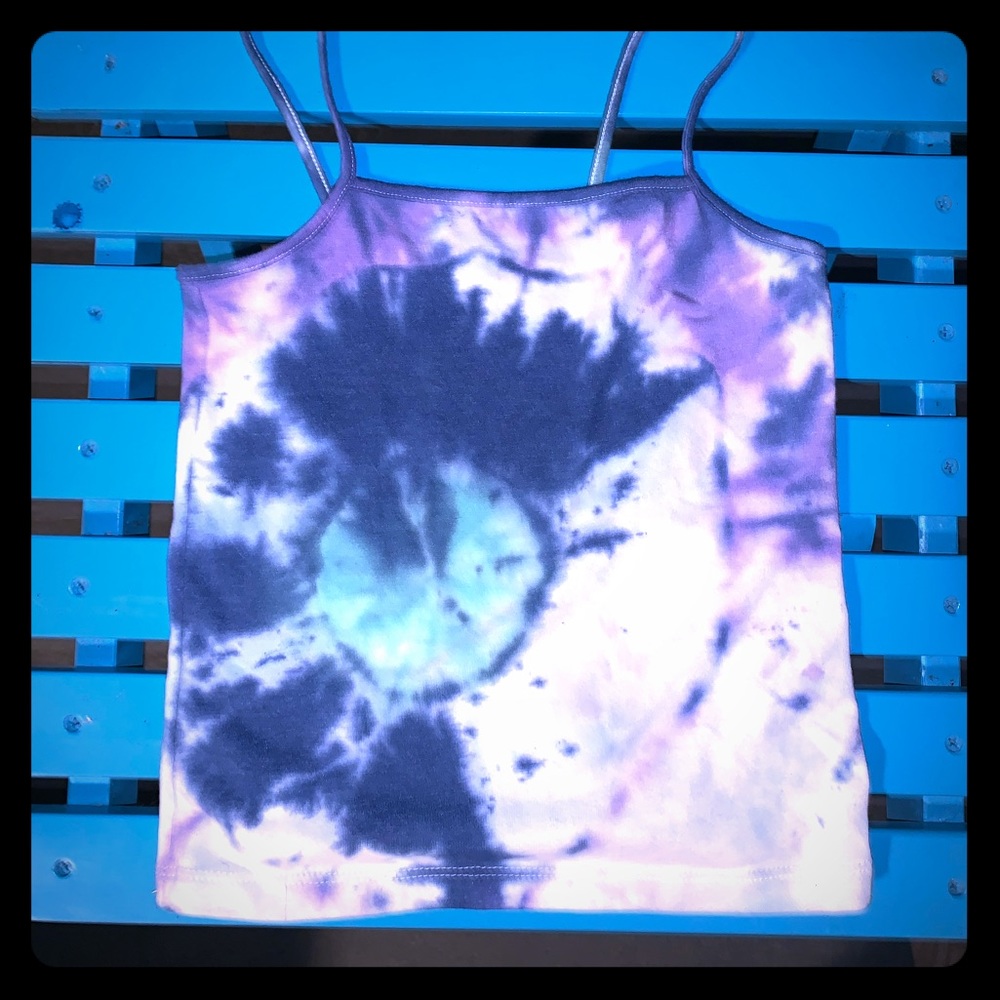 Custom Tie Dye Spaghetti Strap Tank!